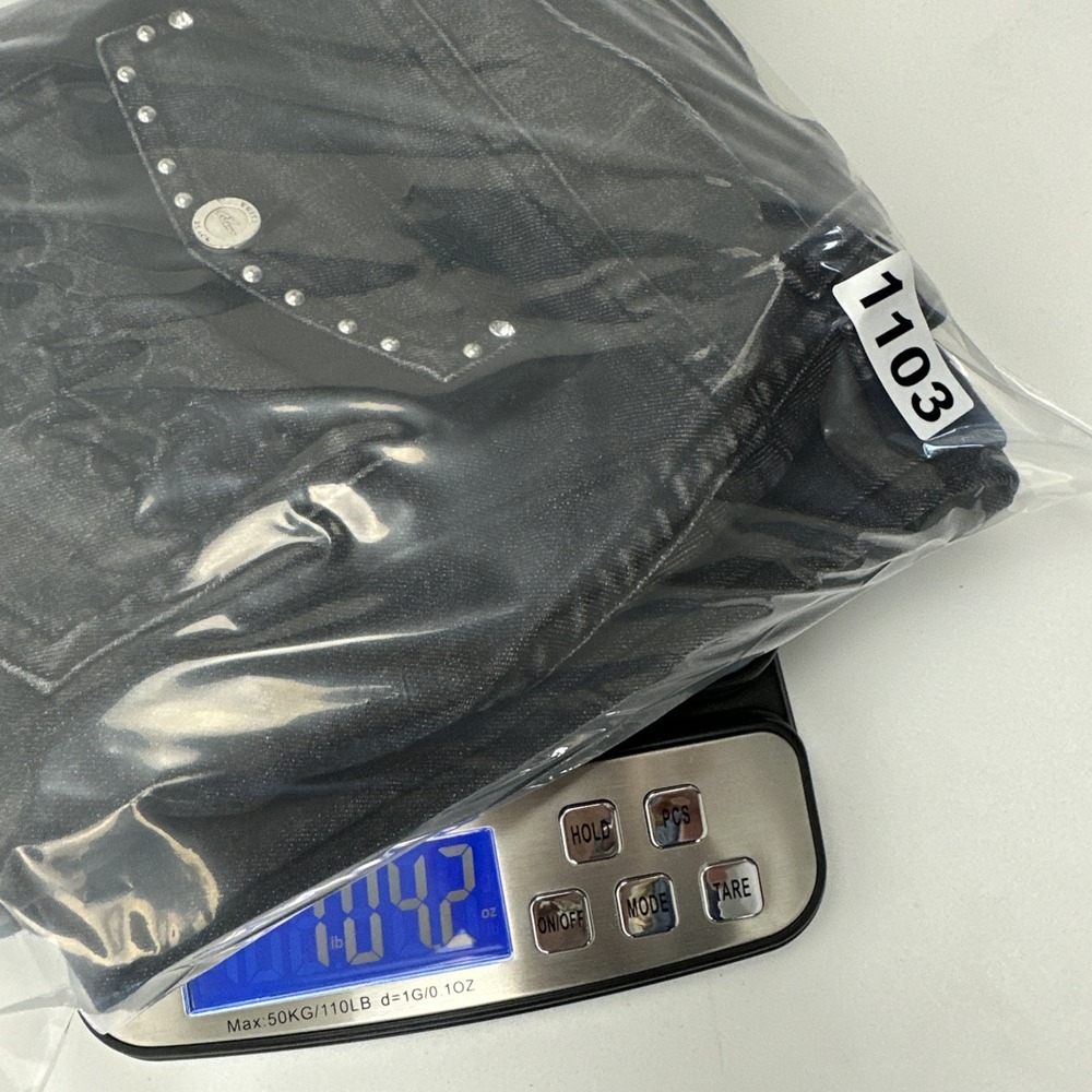 White House Black Market Black Washed Embellished Embroidered Jeans Bootcut 6R - Picture 13 of 13